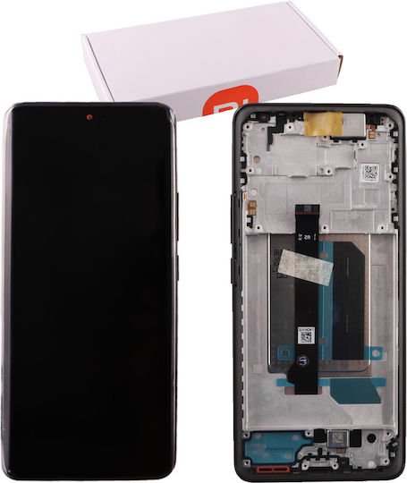 Xiaomi Screen with Touch Mechanism and Frame for Xiaomi Redmi Note 14 Pro+ 5G (Black)