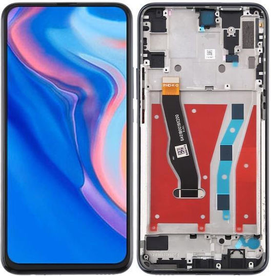 Huawei P Smart Z LCD Дисплей + Сензорен Модул + Преден Капак Черен OEM