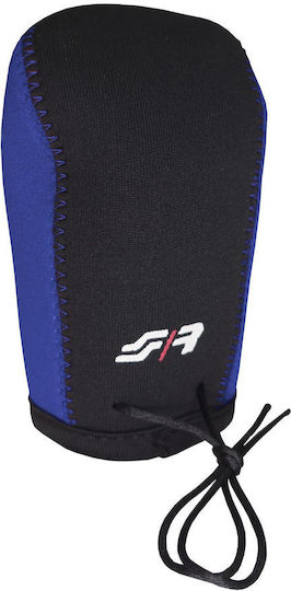 Simoni Racing Cover for Shift Knob Gear Knob Cover Κάλυμμα Ταχυτήτων (Μαύρο/Μπλε Μικροφίμπρα) Universal Blue SRGKCB