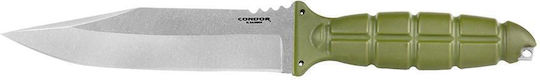 Condor Tool & Knives Army Μαχαίρι Πράσινο σε Δερμάτινη Θήκη