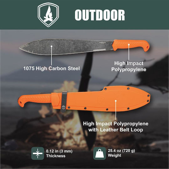 Condor Tool & Knives Ματσέτα Πορτοκαλί σε Θήκη
