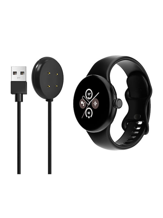 Akyga Charging Cable Încărcător pentru Google Pixel Watch 2 Negrus