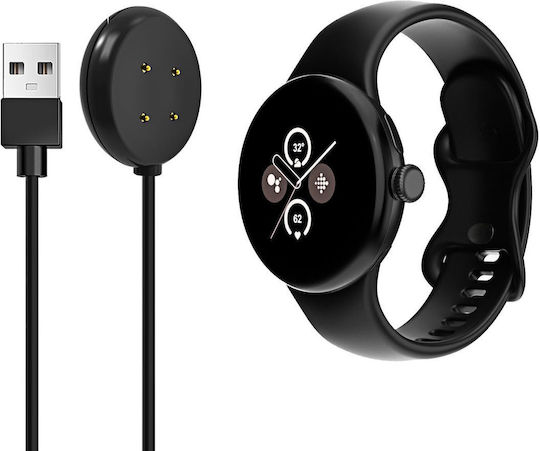 Akyga Charging Cable Ladegerät für Google Pixel Watch 2 Schwarzς