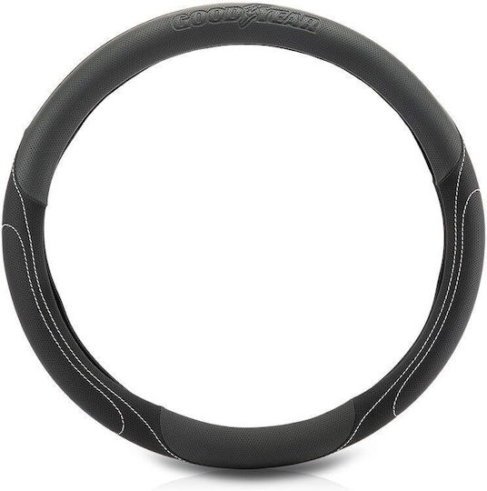 Goodyear Car Steering Wheel Cover Confort with Diameter 37-39cm Synthetic Gray