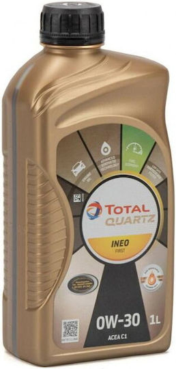 Total Quartz Ineo First Συνθετικό Λάδι Αυτοκινήτου 0W-30 1lt