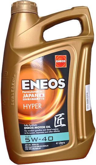 Eneos Hyper Συνθετικό Λάδι Αυτοκινήτου 5W-40 4lt
