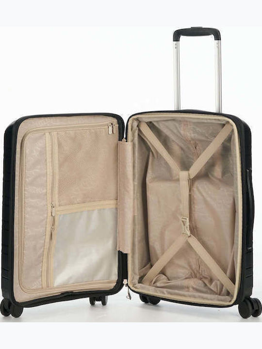 Verage Cabin Hard Suitcase Black with 4 Wheels 24061-S-Black