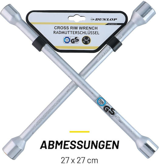 Dunlop Кръстачка Гайковерт за Автомобилни Колела 17/19/21 и 23mm