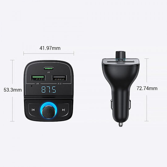 Ugreen FM Transmitter Αυτοκινήτου CD229 με MicroSD / Bluetooth