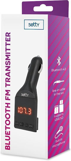 Setty FM предавател за кола с Bluetooth