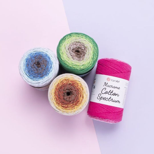 Yarn Art Cotton Knitting Yarn Macrame Spectrum Code 1317 225m 250 Gr