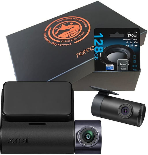70Mai A410 & RC21 1440P Windshield Car DVR Set with Rear Camera, 2" Display with Adhesive Tape