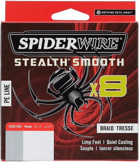 Spiderwire Stealth Smooth X8 Κόκκινo Νήμα 150 Μ 0,19 Χιλ 18 Κιλά