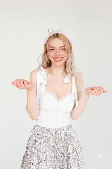Στέκα Bride Ροζ Τούλι Op45