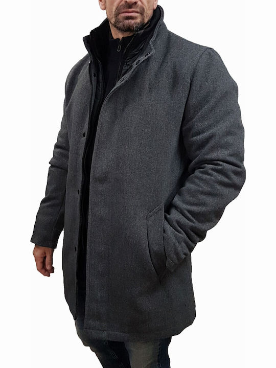 Ανδρικό Παλτό Dk Grey