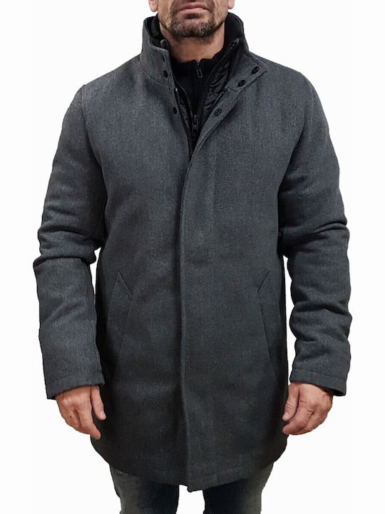 Ανδρικό Παλτό Dk Grey