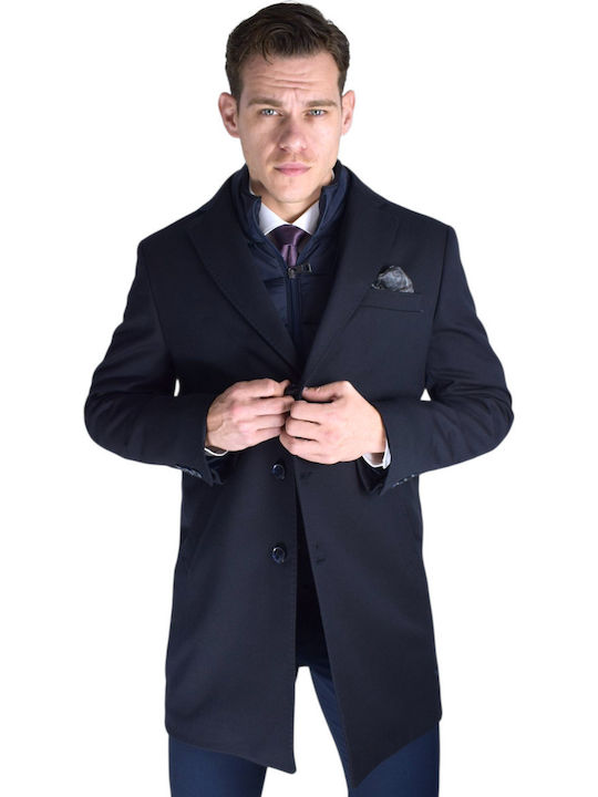 Men's Half Coat Blue