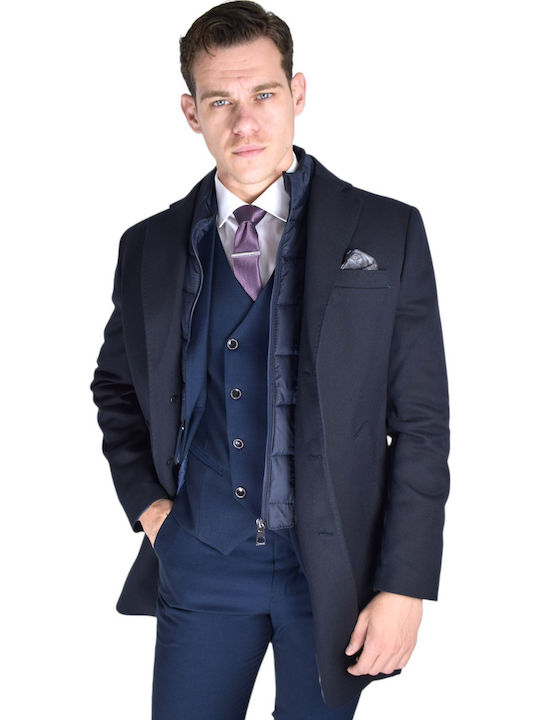 Men's Half Coat Blue