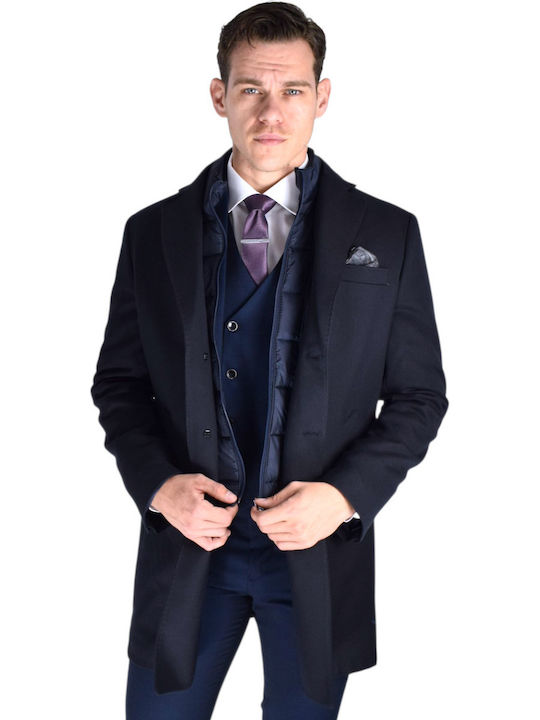Men's Half Coat Blue