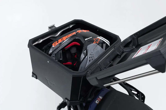 SW-Motech Μπαγκαζιέρα Μοτοσυκλέτας Αλουμινίου 38lt Μαύρη