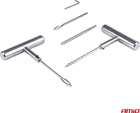 Kit Reparare Anvelope Tubeless 25 Bucăți Amio-04692