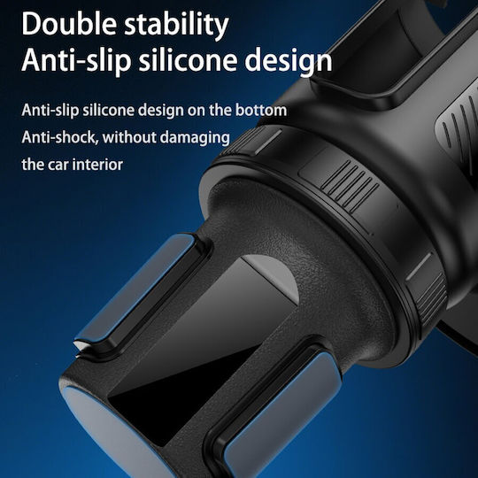 Yesido 3in1 Car Cup Holder C180 Adjustable Rotation Base Storage Expansion Easy Installation Firmly Fixed Black
