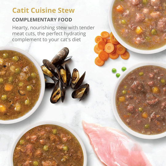 Catit Nasses Katzenfutter Dose mit Huhn, Kürbis und Fleisch 95g