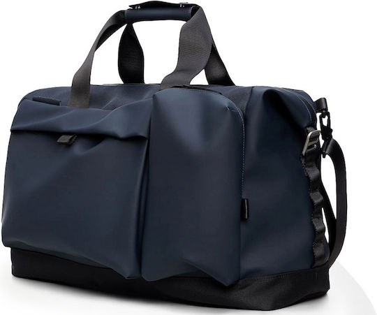 Rains Weekend Bag W3 Σακ Βουαγιάζ Πλάτης 51lt Μπλε από Δερματίνη
