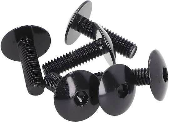 Βιδα Μαυρη 6χ20mm Πλατυ Κεφαλι 6τεμ/σετ Vicma