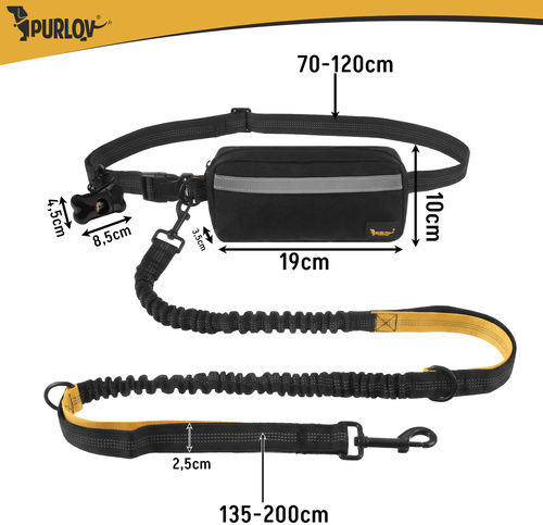 Purlov Dog Leash Lead Training Strap In Beige Colour 2m Up To 50kg