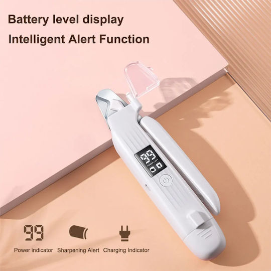 Cutter Electric și Pilă de Unghii pentru Animale de Companie 2 în 1 cu Lumină Led Ecran Usb