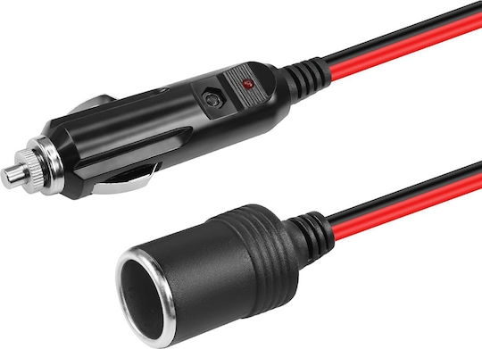 Car Cigarette Lighter Extension Cable 12v De Luxe Fused Cigarette Lighter Plug