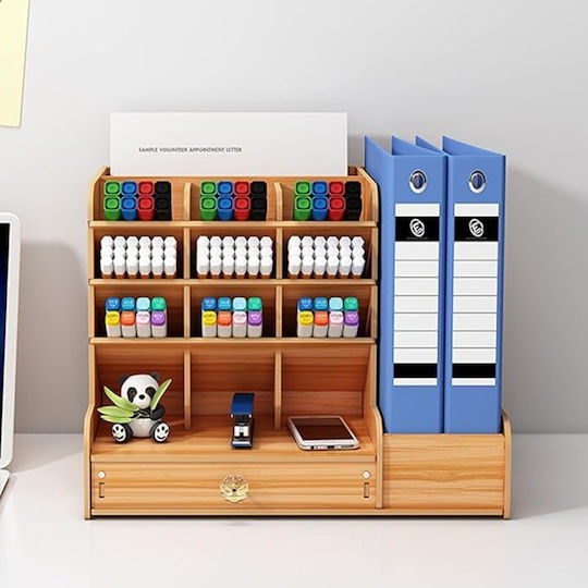 Wooden Desktop Drawer 26x26x33cm Black
