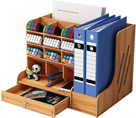 Wooden Desktop Drawer 26x26x33cm Black