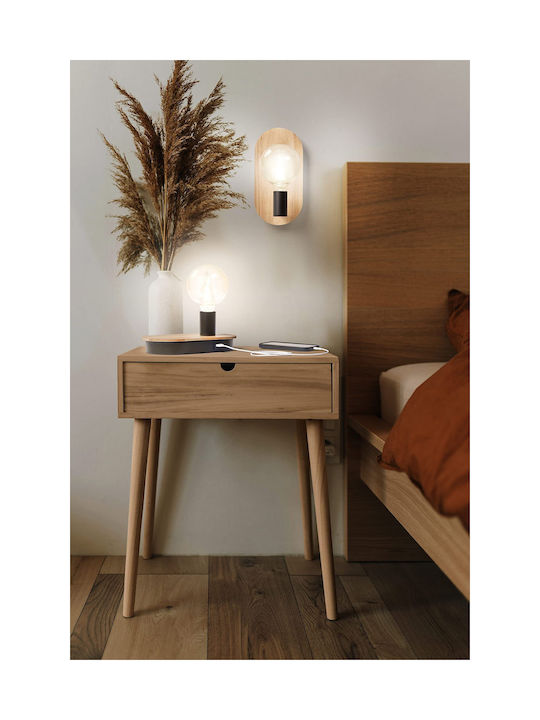 Ledvance Decor Wood Classic Lamp Wall with Socket E27 Brown 12.8cm