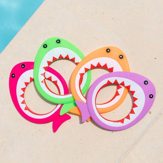 Splash Diving Ring Toy Green Shark