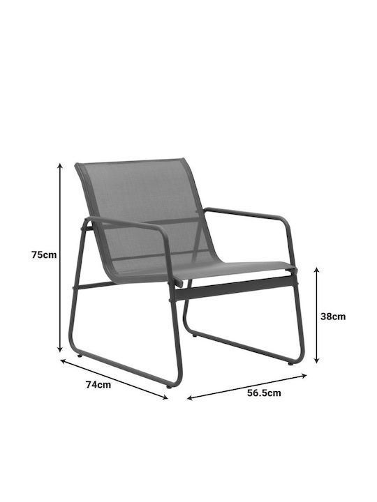 Outdoor Living Room Set Veranda 4pcs Anthracite
