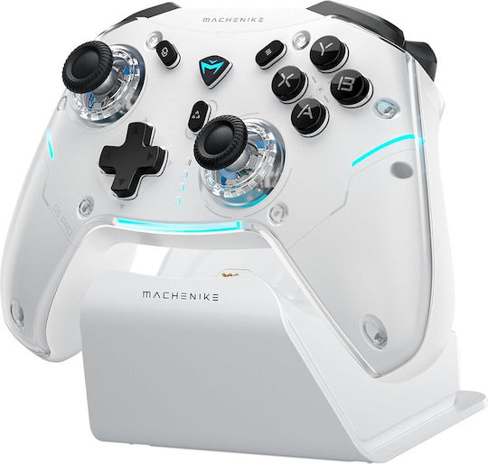 Machenike G5 pro Max With Charging Station Ασύρματο Gamepad για Android / PC / Switch / Switch 2 / iOS Λευκό