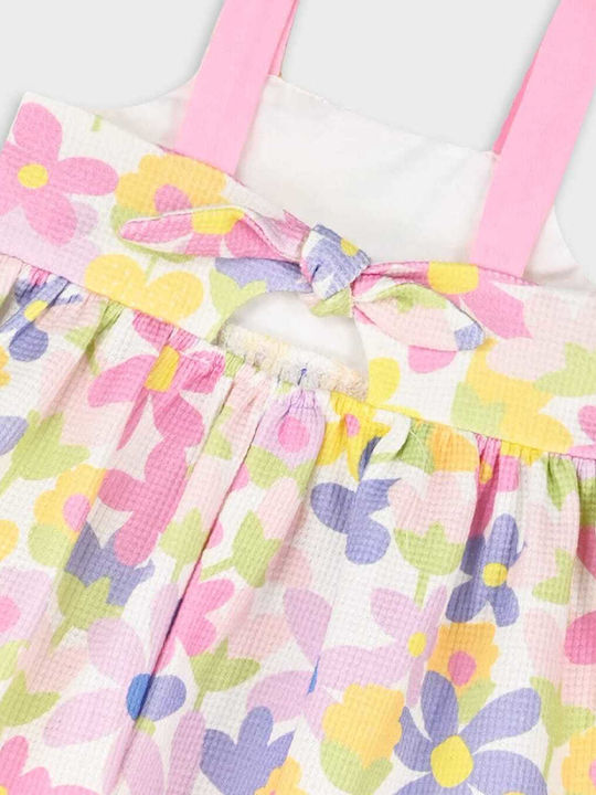 Girls Dress Sleeveless Floral Multicolour
