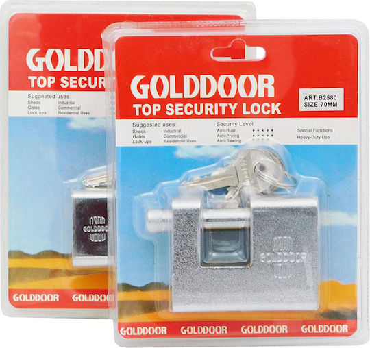 Golddoor Vorhängeschloss Monoblock mit Schlüssel 1Stück