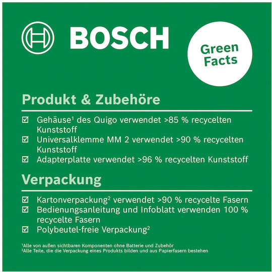 Bosch Quigo III Autonivelant Liniar Nivelă Laser Fascicul Roșu 1.5V