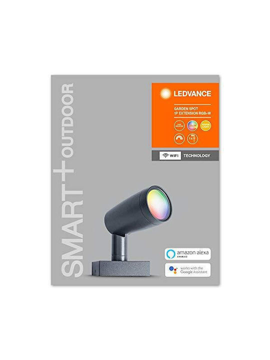 Ledvance Φωτιστικό Προβολάκι LED Εξωτερικού Χώρου 5W με Θερμό Λευκό Φως IP65 Μαύρο