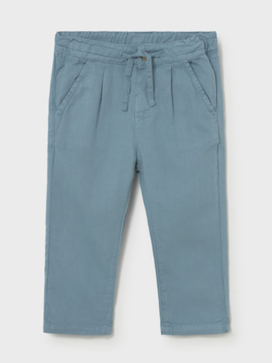 Kinderhose Leinen Petrol