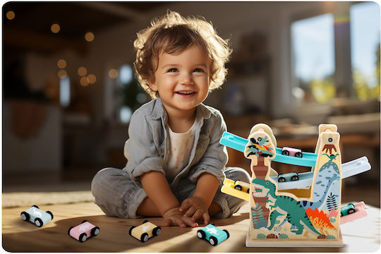 Wooden Slide Toy Cars Rk-867 Ricokids