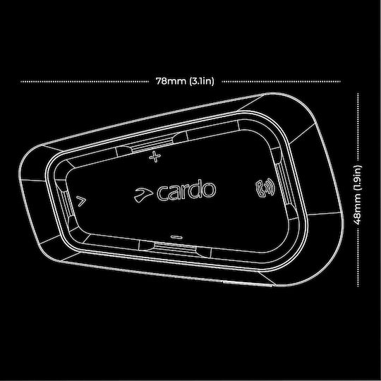 Cardo Spirit Dual Intercom for Riding Helmet with Bluetooth
