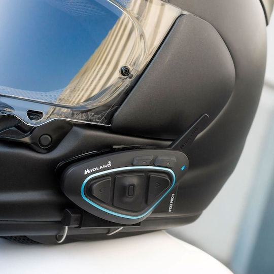 Midland BTX2 Pro S LR Μονή Ενδοεπικοινωνία για Κράνος Μηχανής με Bluetooth