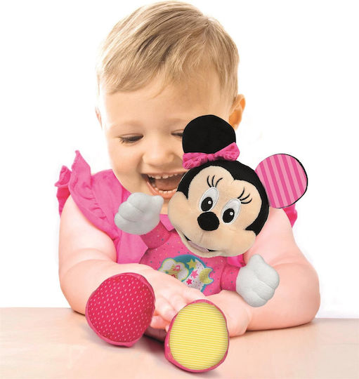 Clementoni Animăluț Baby Minnie Lighting Plush din Țesătură cu Lumină și Sunete pentru 6++ Luni