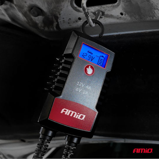 AMiO Pro Hook Φορτιστής Μπαταρίας Αυτοκινήτου 6/12V