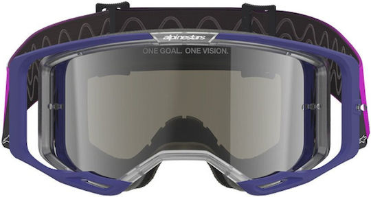 Alpinestars Goggles Vision 8 Mirrored Lens Foam Motocross Goggles Does Not Accept Tear Off