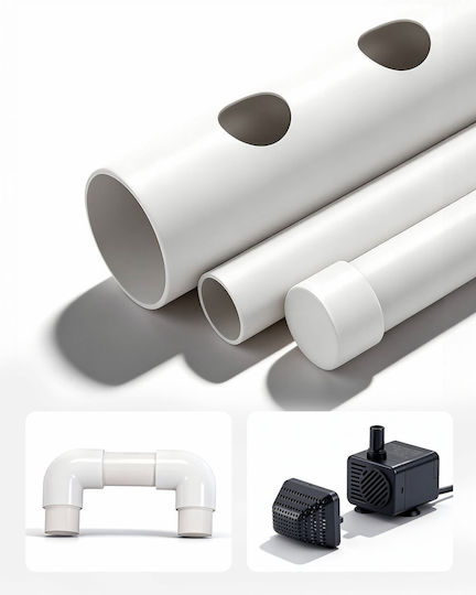 Vevor Hydroponic Cultivation System Hydroponic Cultivation Kit 3 Levels 108 Slots Upvc Pipes Timed Irrigation Thickened Hydroponic Pipes Indoor Home Garden Vegetable Fruit Herb Cultivation